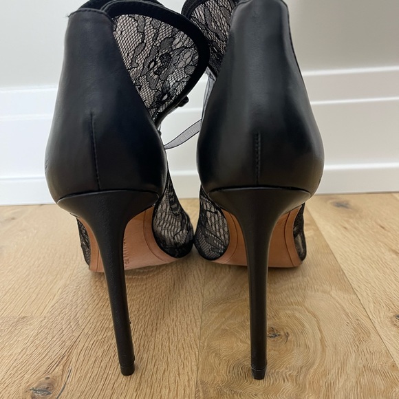 BCBGMAXAZRIA Elaine Lace Peep Toe Booties - Picture 4 of 6